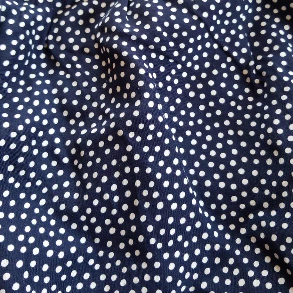 Vintage Union-made Navy Polka dot Skirt